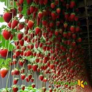 Клубника ампельная Анастасия купить по цене от 370р. в интернет-магазине «Посадика» с доставкой почтой в в Анадыре и по всей России – [изображение №1].